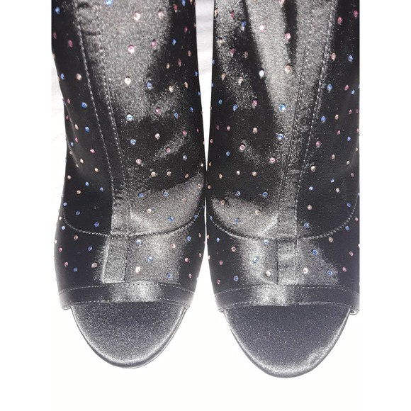 NWOB Jewel Badgley Mischka MARGARITA Jewel Studded Ankle Bootie 9.5M - Picture 3 of 11